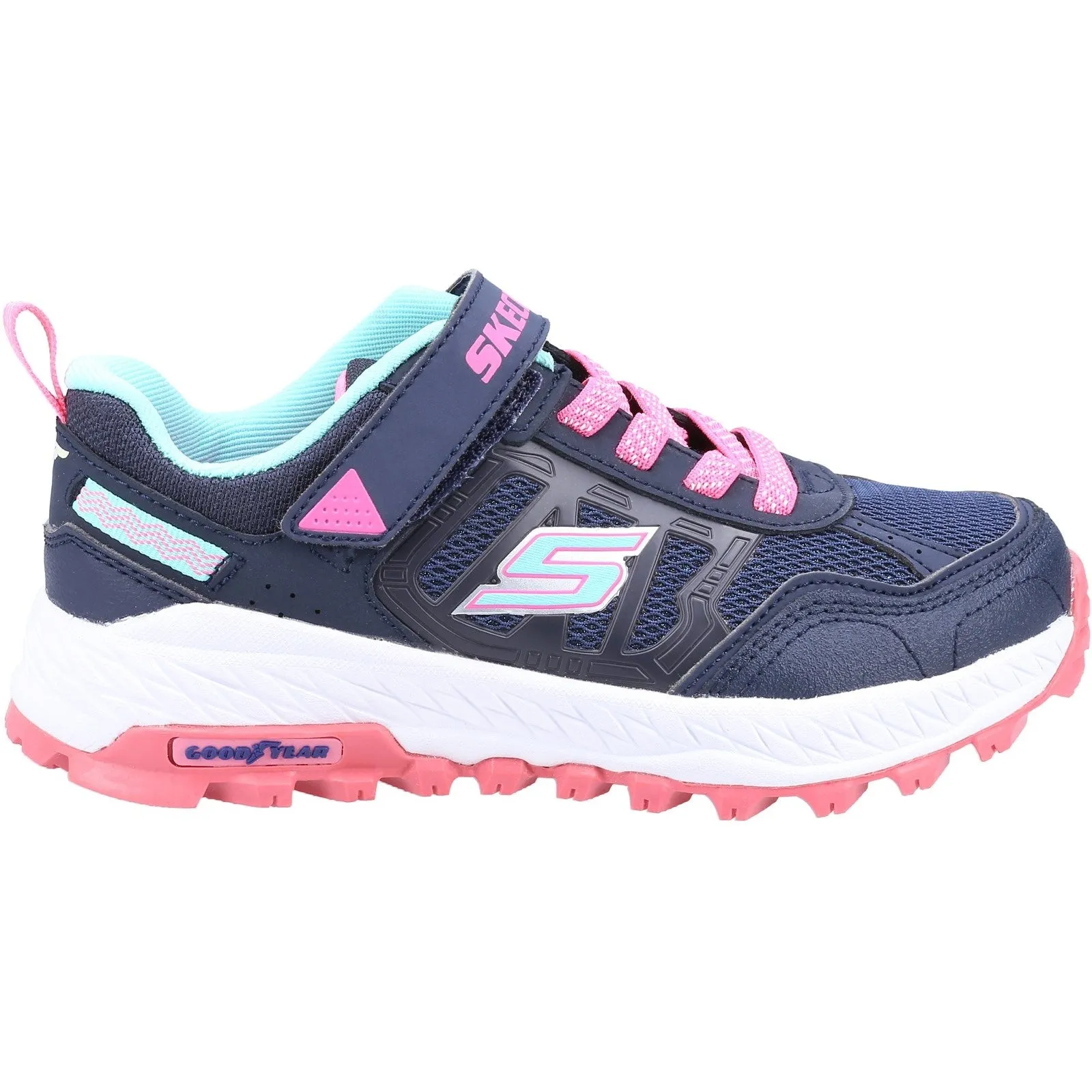Skechers Girls Fuse Tread Setter Trainers - Navy