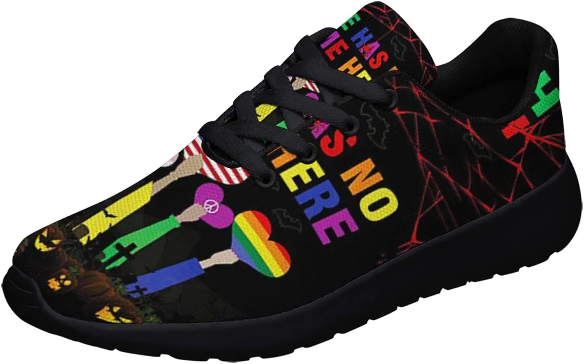 Sonzj-II Hate Has No Home Here LGBT Shoes Women Men Sports Trainers Low Top Anti-Slip Lace Up Trail Sneakers