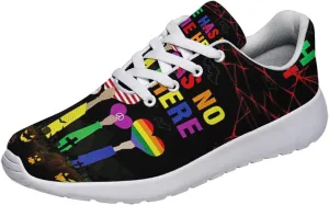 Sonzj-II Hate Has No Home Here LGBT Shoes Women Men Sports Trainers Low Top Anti-Slip Lace Up Trail Sneakers