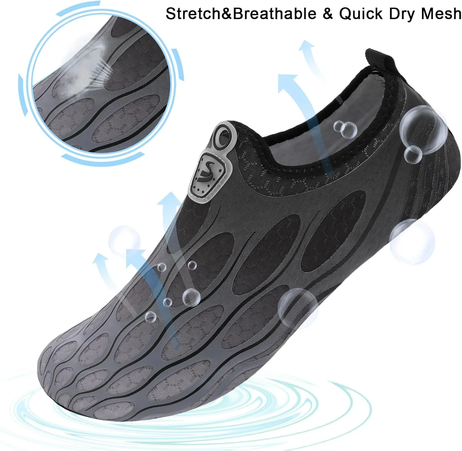 Spesoul Water Shoes for Women Men Quick Dry Aqua Socks Water Sneakers Outdoor Beach Swim Shoes