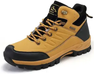 Winter Snow Boots Warm Plush Men's Boots Outdoor Hiking Boots Waterproof Men's Ankle Boots Walking Boots